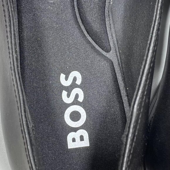 NEW BOSS  Derreck Penny Loafers Size 10 Slip-On Versatile Leather Black Lined Bc - Picture 6 of 11